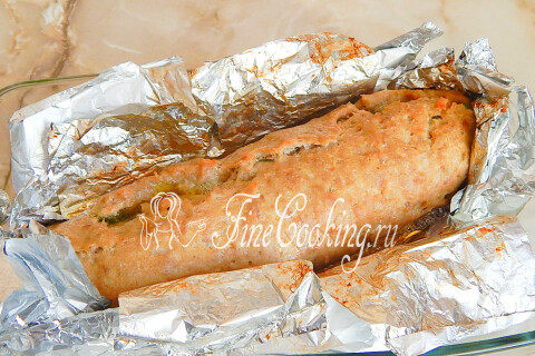 Мясной рулет с макаронами. Шаг 13