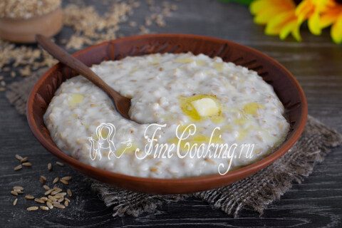 Готовое блюдо: Молочная каша из овсяной крупы