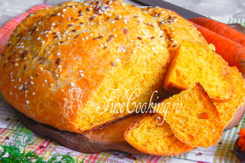 Готовое блюдо: Морковный хлеб