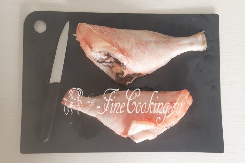 Морской окунь, жареный на сковороде. Шаг 4