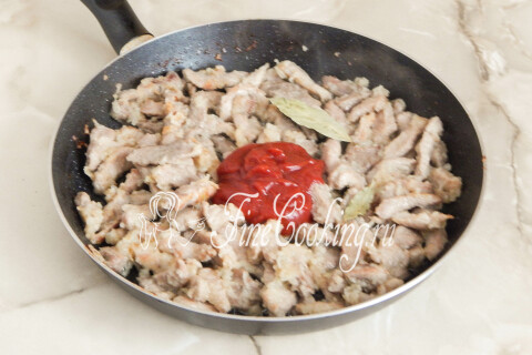 Мясная подлива из свинины. Шаг 7