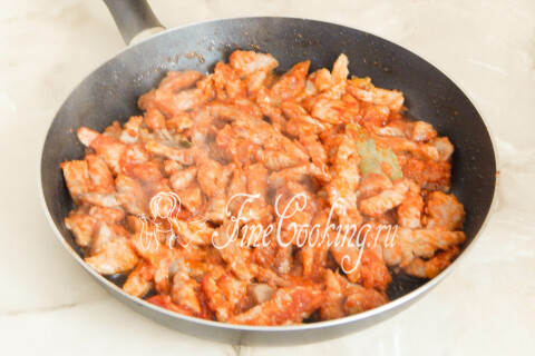 Мясная подлива из свинины. Шаг 8