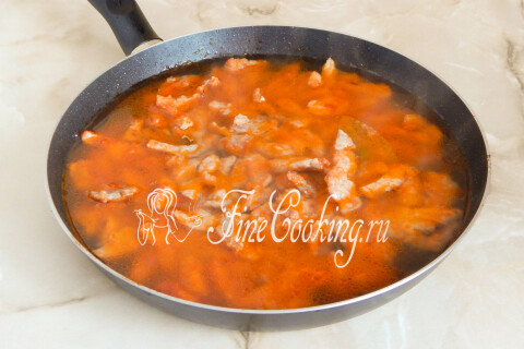 Мясная подлива из свинины. Шаг 9