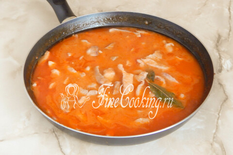 Мясная подлива из свинины. Шаг 10