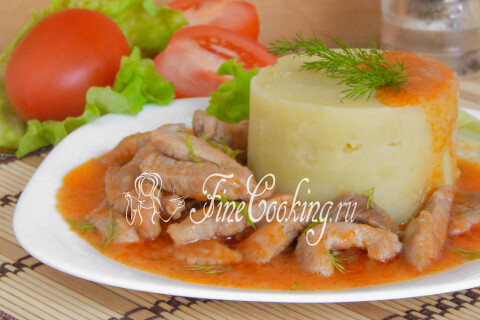 Готовое блюдо: Мясная подлива из свинины