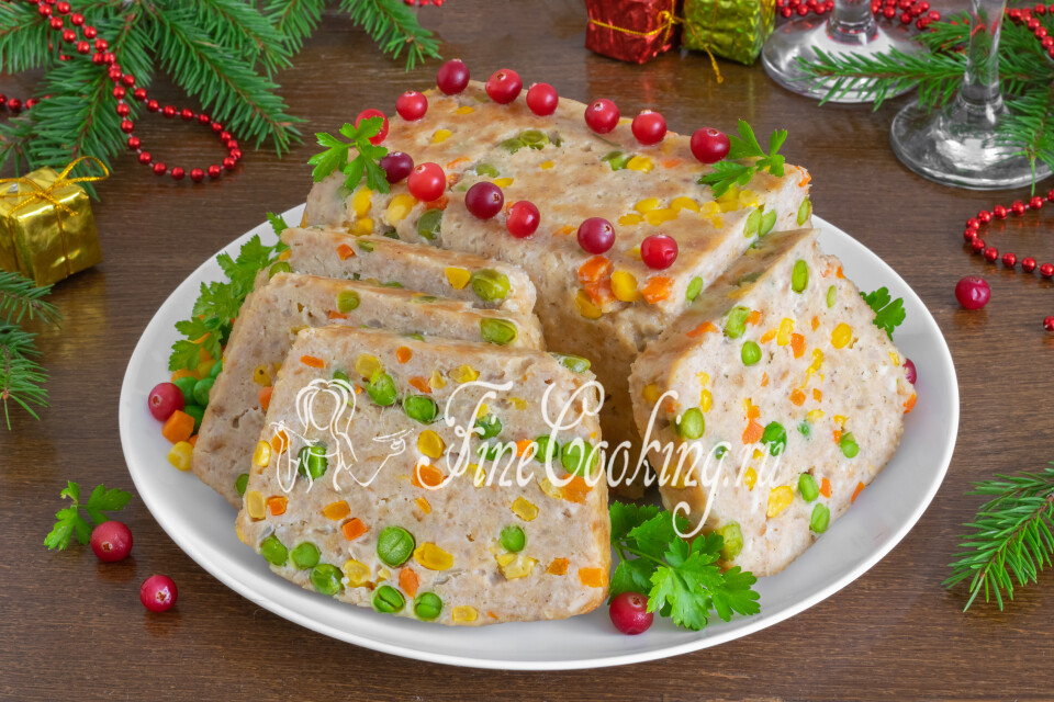 Мясной хлеб в духовке на праздничный стол