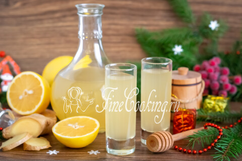 Настойка на водке Имбирь, лимон и мед. Шаг 11