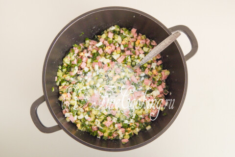 Окрошка на сыворотке. Шаг 11