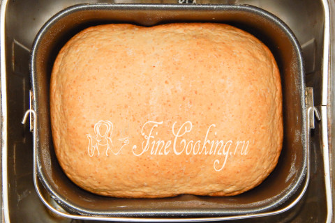Овсяный хлеб на сыворотке в хлебопечке. Шаг 7