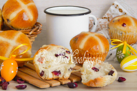 Готовое блюдо: Пасхальные крестовые булочки (Hot Cross Buns)
