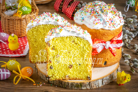 Пасхальный кулич на кефире. Шаг 25