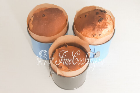 Пасхальный кулич со сгущенкой и изюмом. Шаг 19