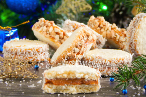 Готовое блюдо: Печенье Альфахорес (Alfajores)