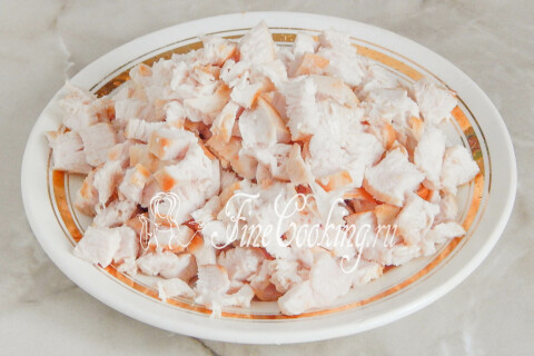 Пицца с курицей и ананасами. Шаг 3