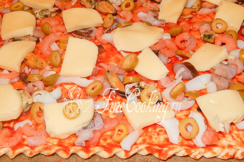 Пицца с морепродуктами. Шаг 5