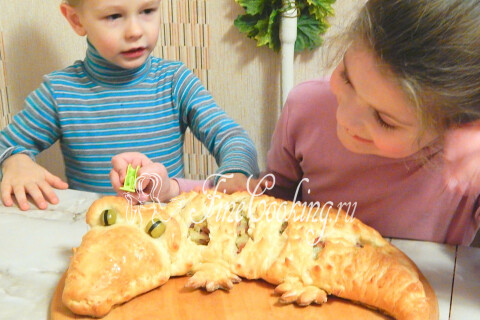 Готовое блюдо: Пирог Крокодил