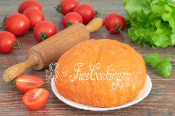 Постное томатное тесто