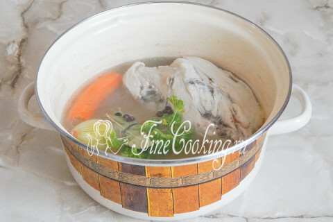 Прозрачный куриный бульон. Шаг 7