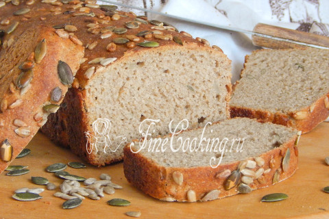 Пшенично-ржаной хлеб с семечками на закваске. Шаг 10