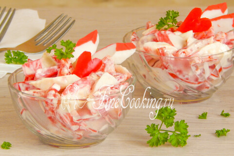 Готовое блюдо: Салат Красное море