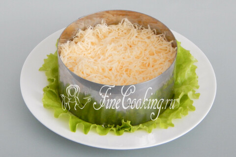 Салат с грейпфрутом и крабовыми палочками. Шаг 10