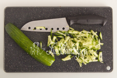 Салат с пекинской капустой, курицей и морковью по-корейски. Шаг 4