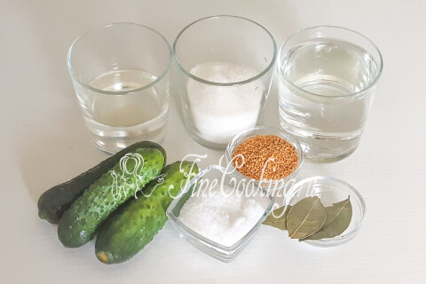 Самые вкусные огурцы по-фински на зиму — рецепт с горчицей без стерилизации. Шаг 1