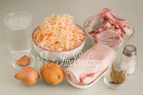 Щи из квашеной капусты. Шаг 1