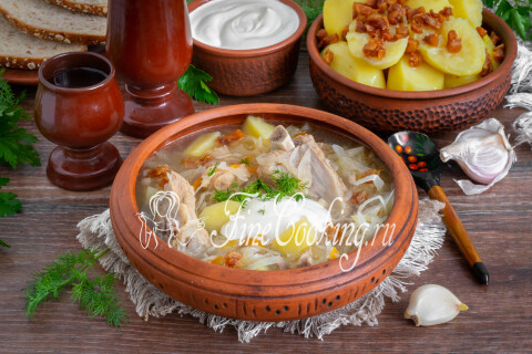 Готовое блюдо: Щи из квашеной капусты