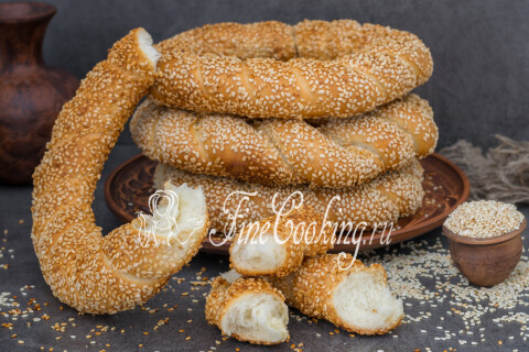 Готовое блюдо: Симиты (турецкие бублики)