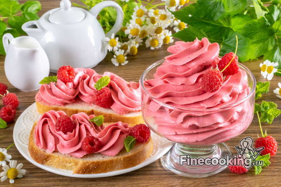 Сливочное масло с малиной на зиму