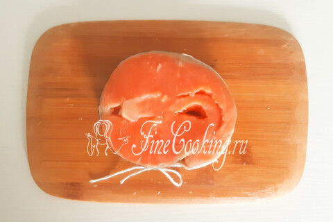 Стейки форели в сливках на сковороде. Шаг 5