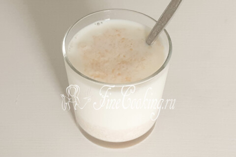 Суфле из сметаны с малиной и желатином. Шаг 3