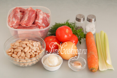 Свиные ребрышки с овощами. Шаг 1