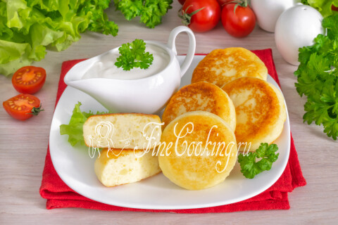 Готовое блюдо: Сырники с картошкой
