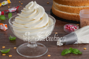 Творожный крем для торта