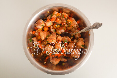 Тыква, фаршированная мясом. Шаг 12