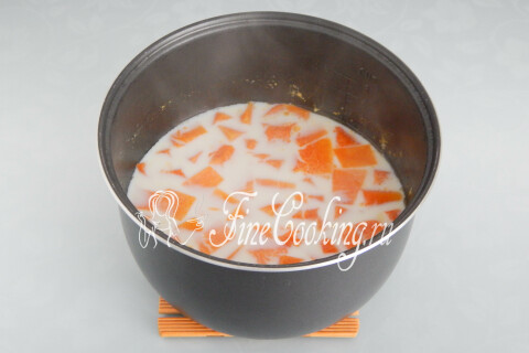 Тыквенная каша с рисом. Шаг 7