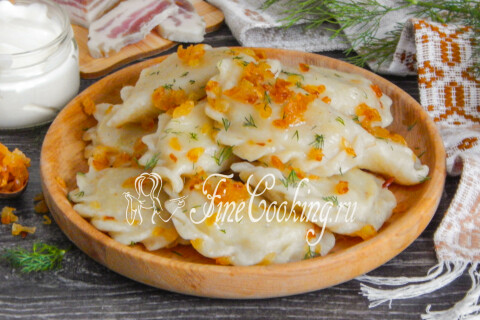 Готовое блюдо: Вареники с картошкой