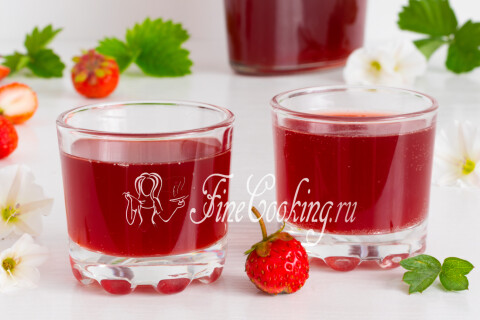 Готовое блюдо: Вино из клубники