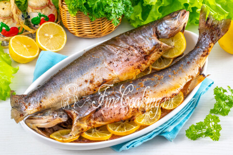 Вкусный голец, запеченный в духовке. Шаг 10