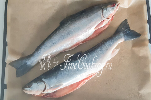 Вкусный голец, запеченный в духовке. Шаг 3