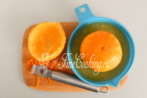 Заварная творожная пасха с апельсинами. Шаг 2