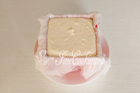 Заварная творожная пасха с апельсинами. Шаг 12