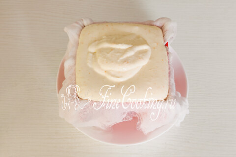 Заварная творожная пасха с апельсинами. Шаг 14